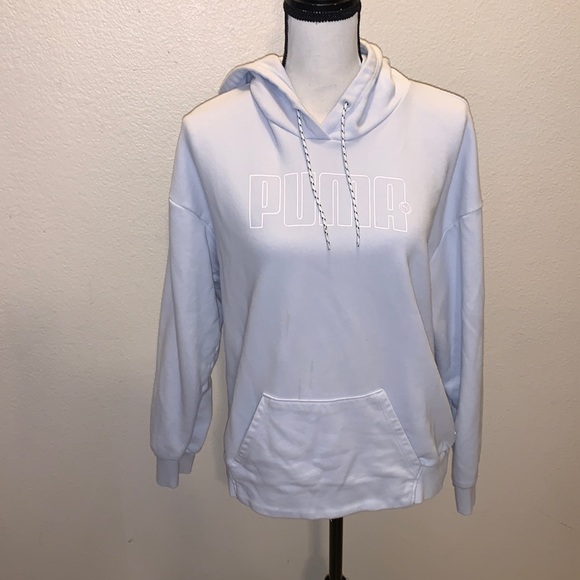 Puma Rebel Terry Woman’s Hoodie Sweatshirt Arctic ice - Picture 4 of 11